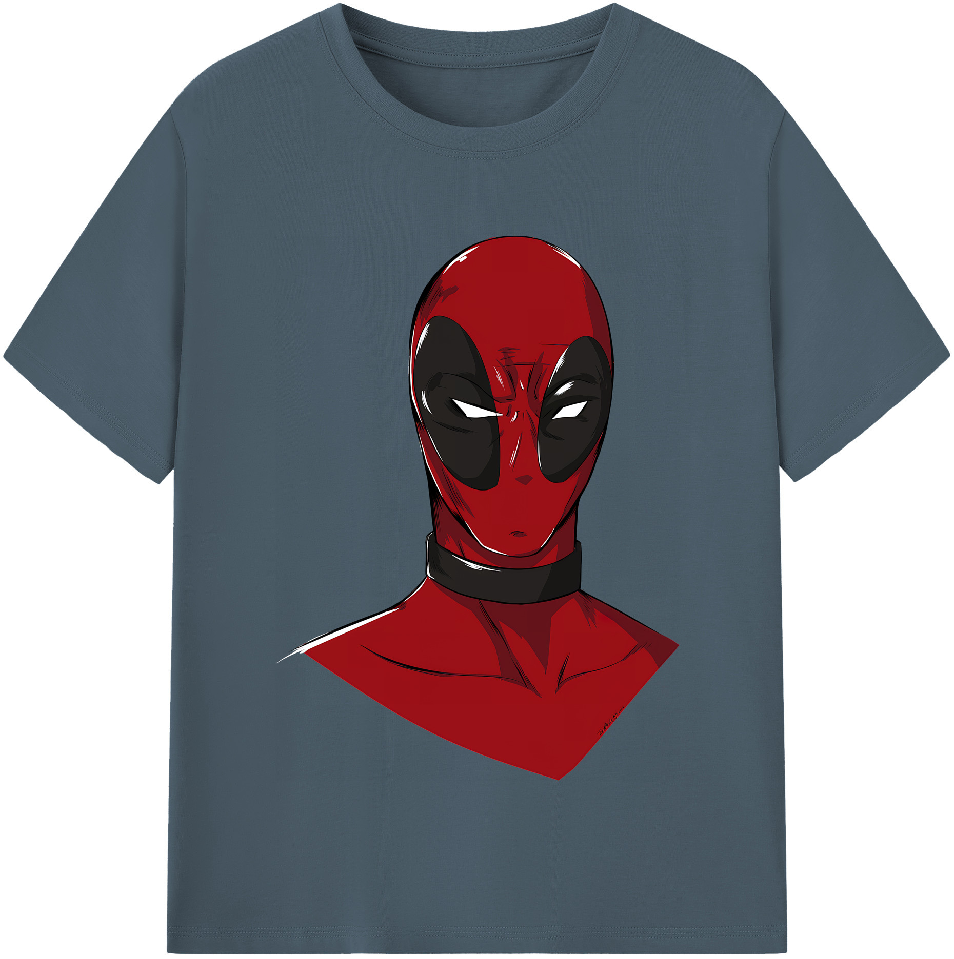 （画像用） Deadpool デッドプール 綿100％半袖Tシャツ（フロントプリント）